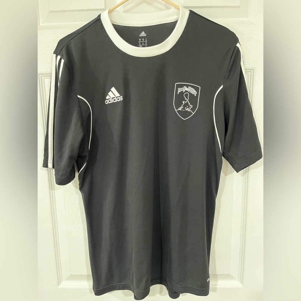 Adidas Soccer Practice Jersey, Medium, Climalite, Black